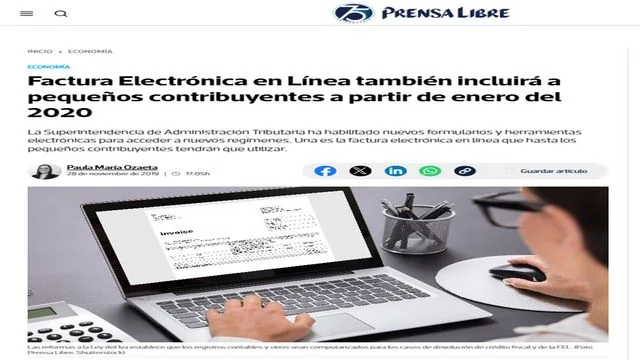 Prensa Libre: La incorporación de pequeños contribuyen…